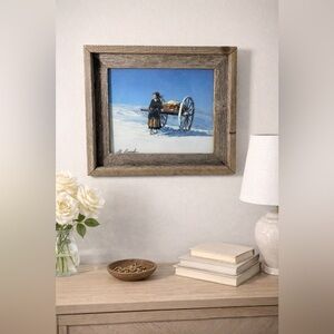Rustic Brown Wooden Frame Wall Art